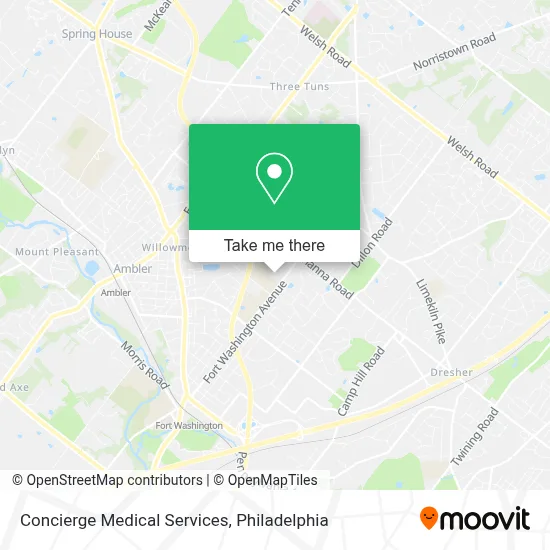 Concierge Medical Services map