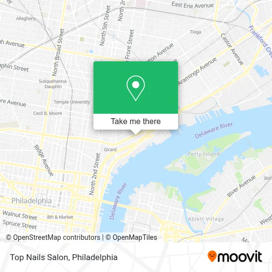Top Nails Salon map