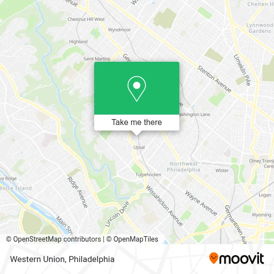 Western Union map