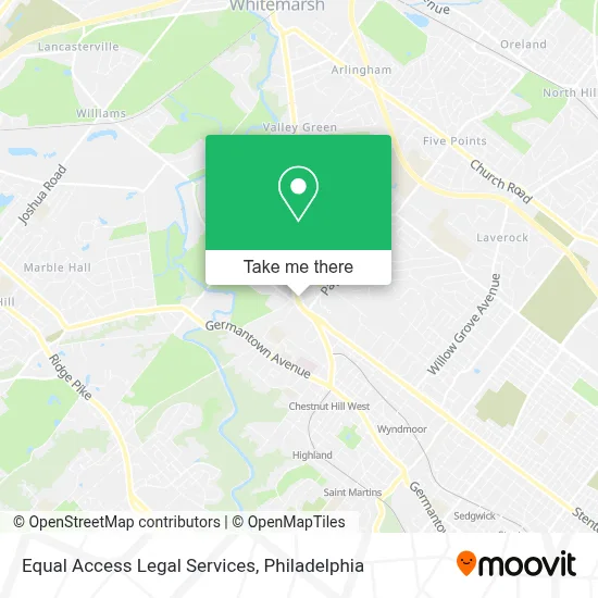 Equal Access Legal Services map