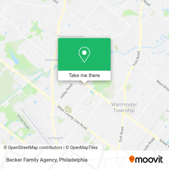 Becker Family Agency map