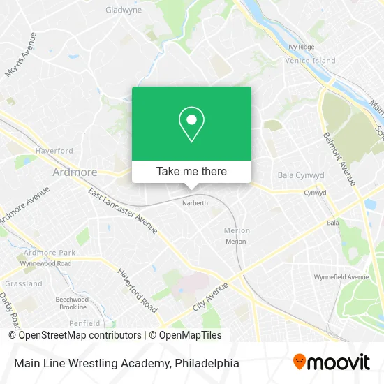 Main Line Wrestling Academy map