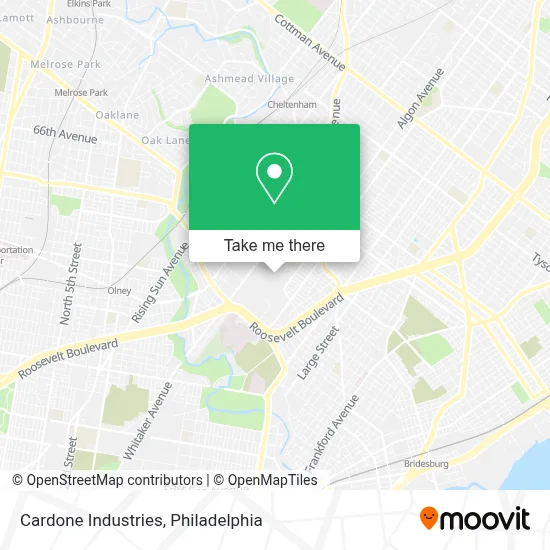 Cardone Industries map