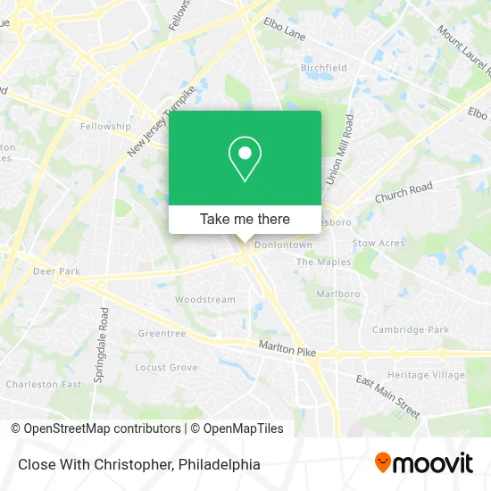 Close With Christopher map
