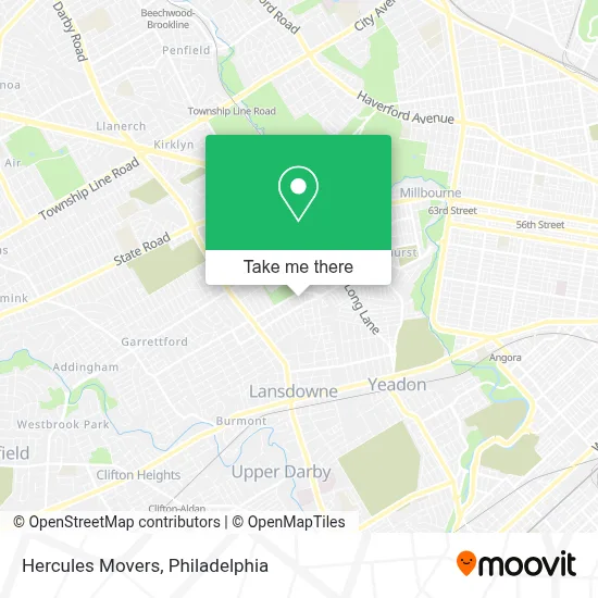 Hercules Movers map