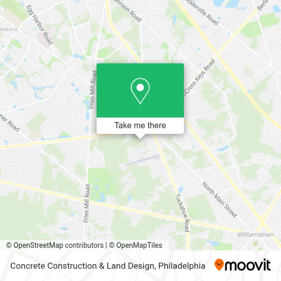 Concrete Construction & Land Design map
