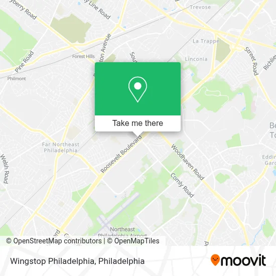 Wingstop Philadelphia map