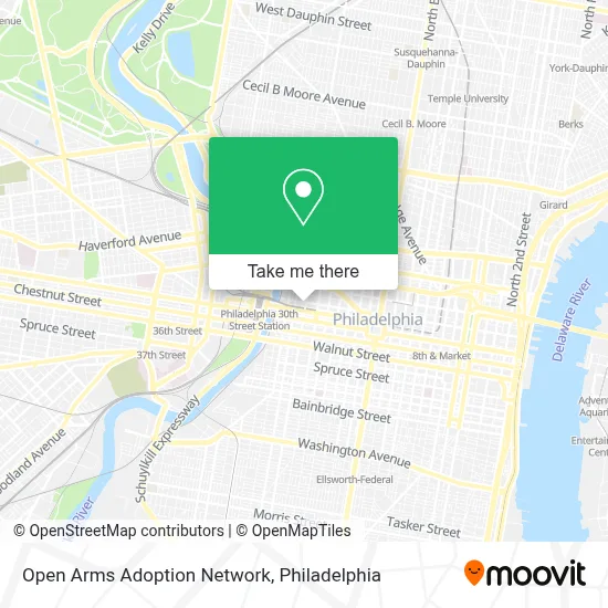 Open Arms Adoption Network map