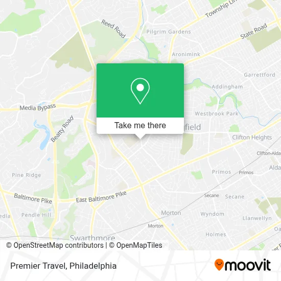 Premier Travel map