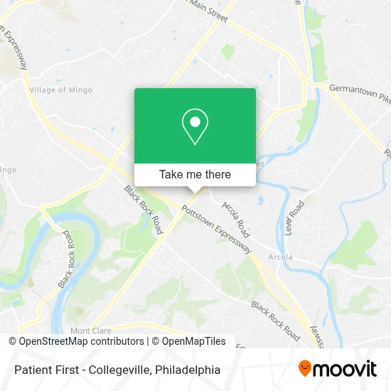 Patient First - Collegeville map