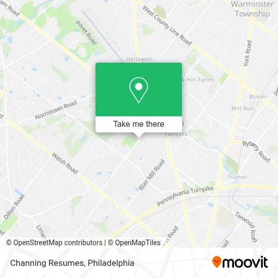 Channing Resumes map
