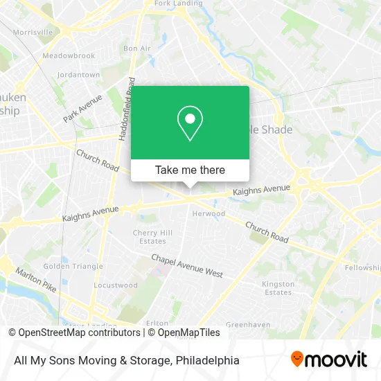All My Sons Moving & Storage map