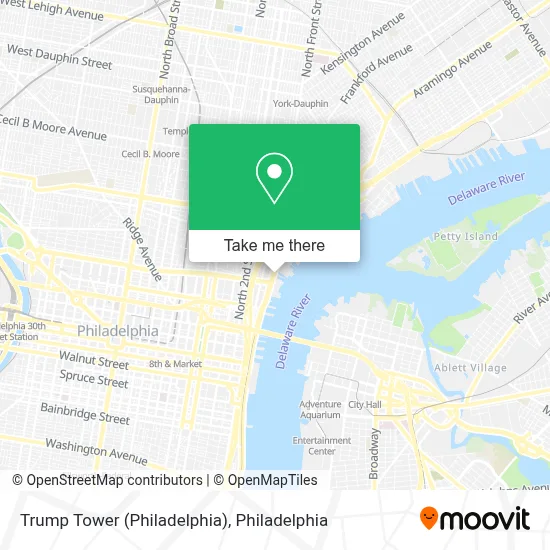 Trump Tower (Philadelphia) map