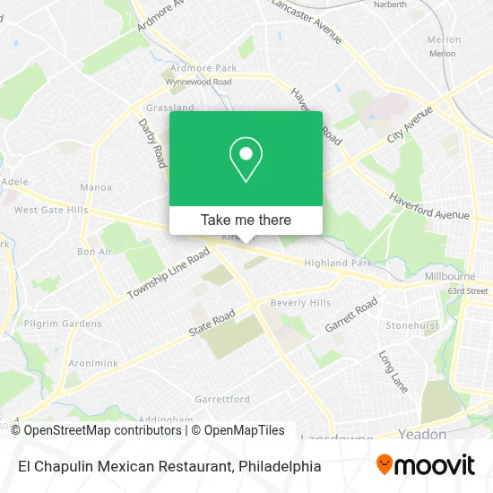 El Chapulin Mexican Restaurant map