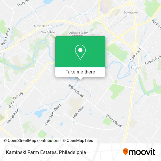 Kaminski Farm Estates map
