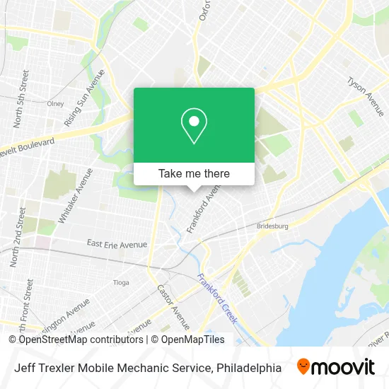 Jeff Trexler Mobile Mechanic Service map