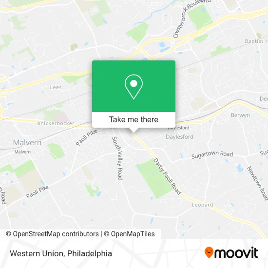 Western Union map