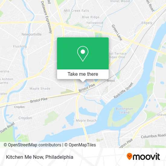 Kitchen Me Now map