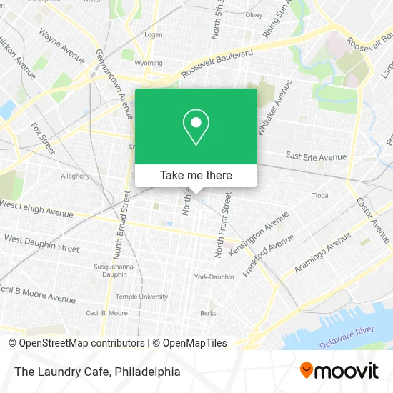 The Laundry Cafe map