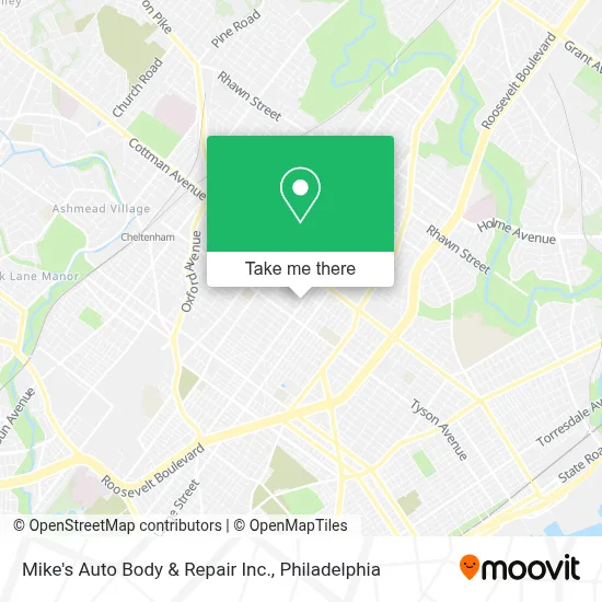 Mike's Auto Body & Repair Inc. map