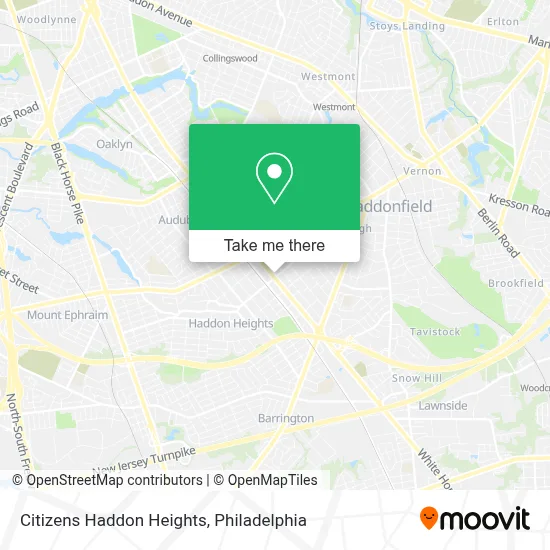 Citizens Haddon Heights map