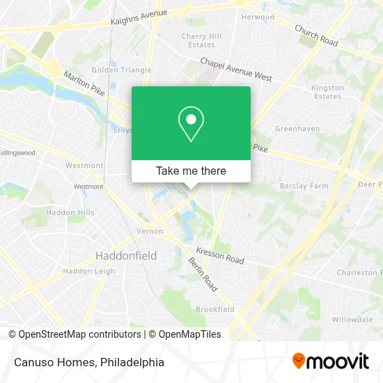 Canuso Homes map