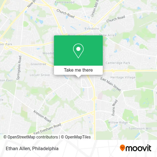 Ethan Allen map
