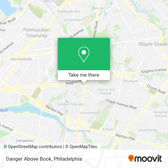 Danger Above Book map