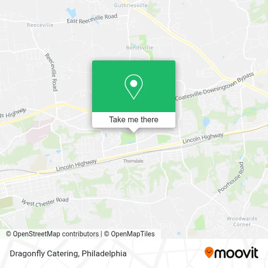 Dragonfly Catering map