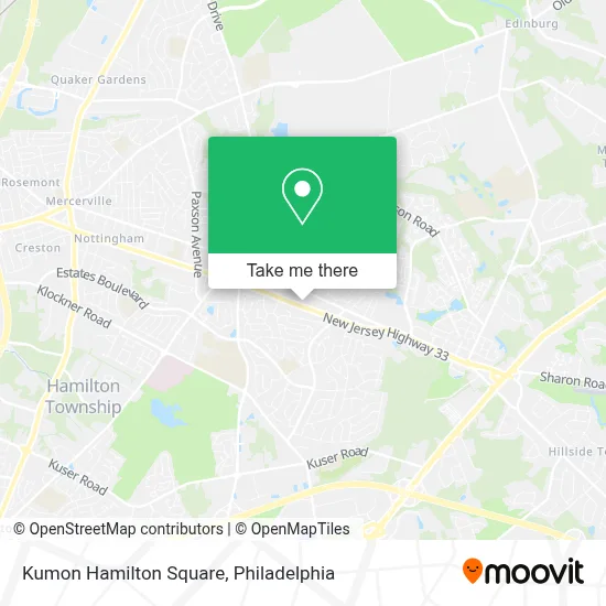Kumon Hamilton Square map