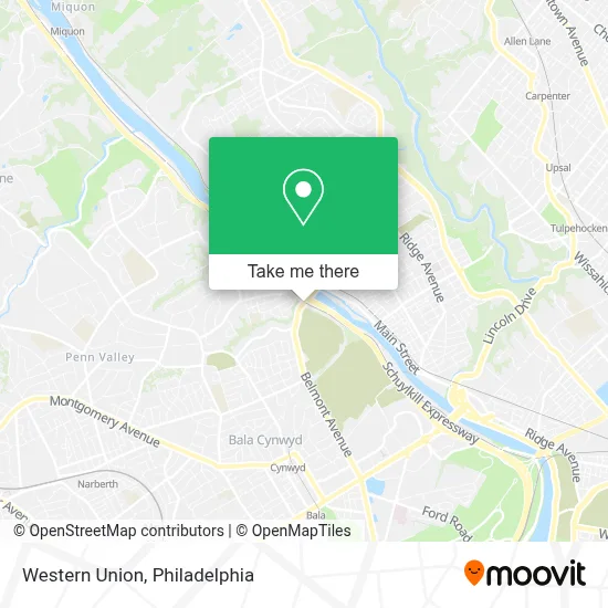 Western Union map