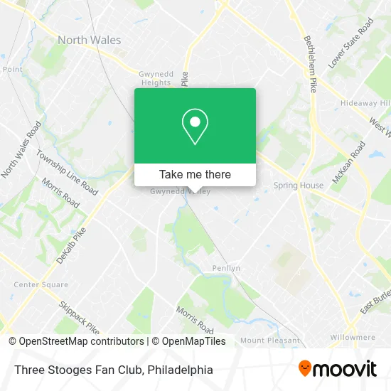 Three Stooges Fan Club map