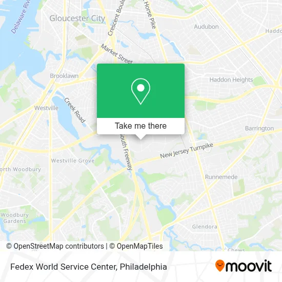Fedex World Service Center map