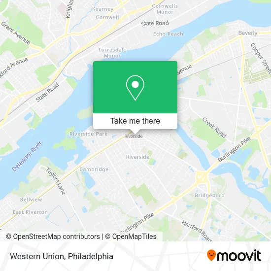 Western Union map