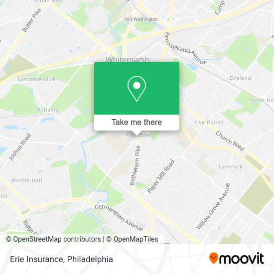 Erie Insurance map
