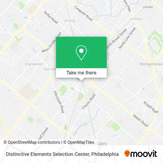 Distinctive Elements Selection Center map