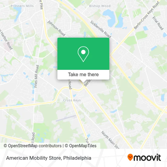 American Mobility Store map