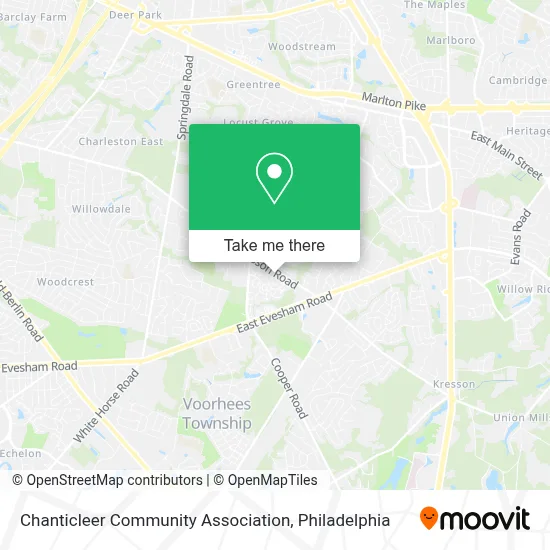 Chanticleer Community Association map