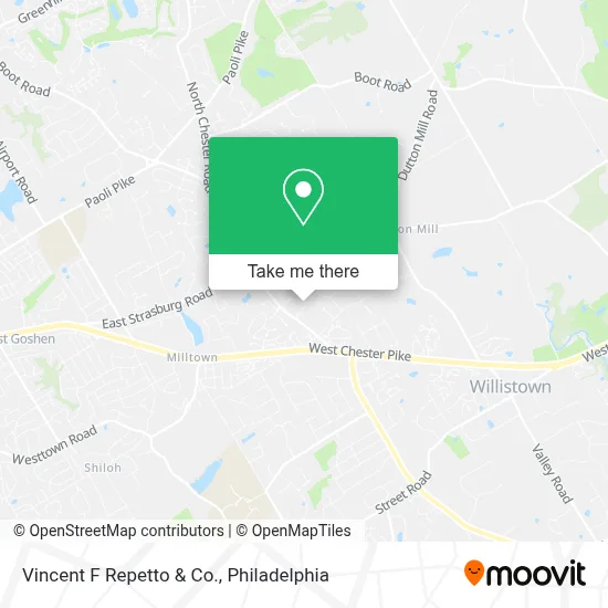 Vincent F Repetto & Co. map