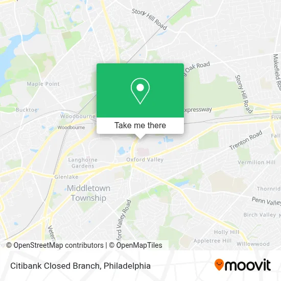 Citibank Closed Branch map