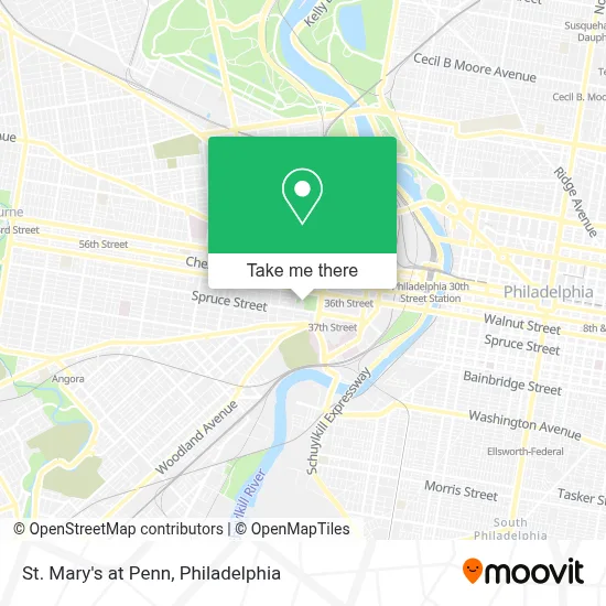 St. Mary's at Penn map
