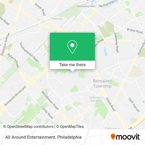 All Around Entertainment map