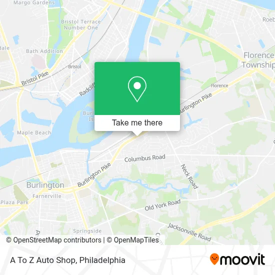 A To Z Auto Shop map