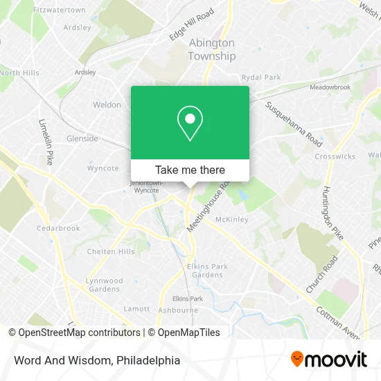 Word And Wisdom map