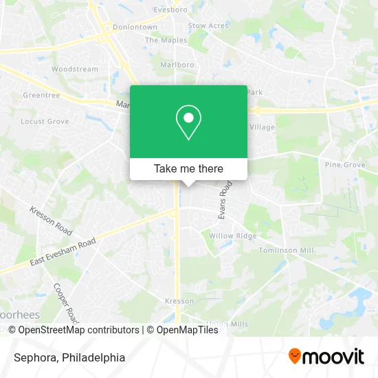 Sephora map