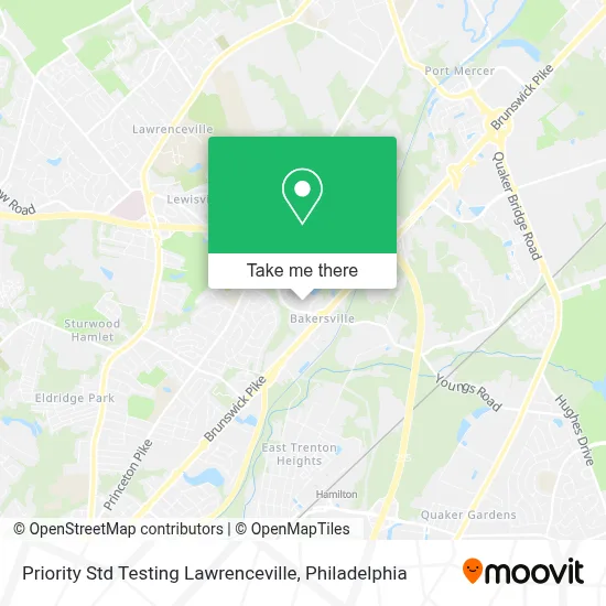 Priority Std Testing Lawrenceville map