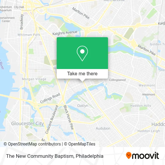 The New Community Baptism map