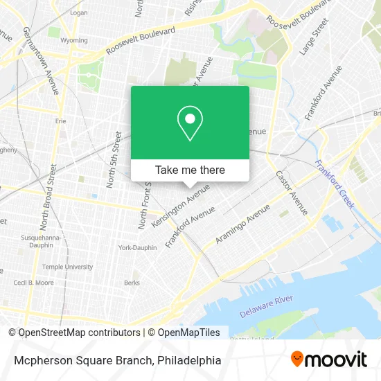 Mcpherson Square Branch map