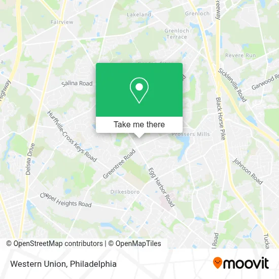 Western Union map