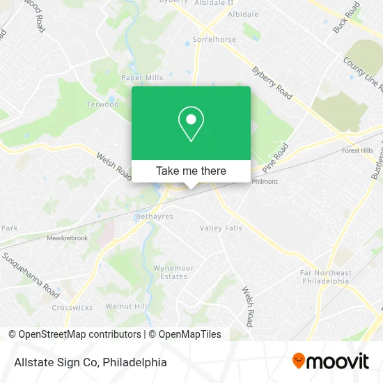 Allstate Sign Co map